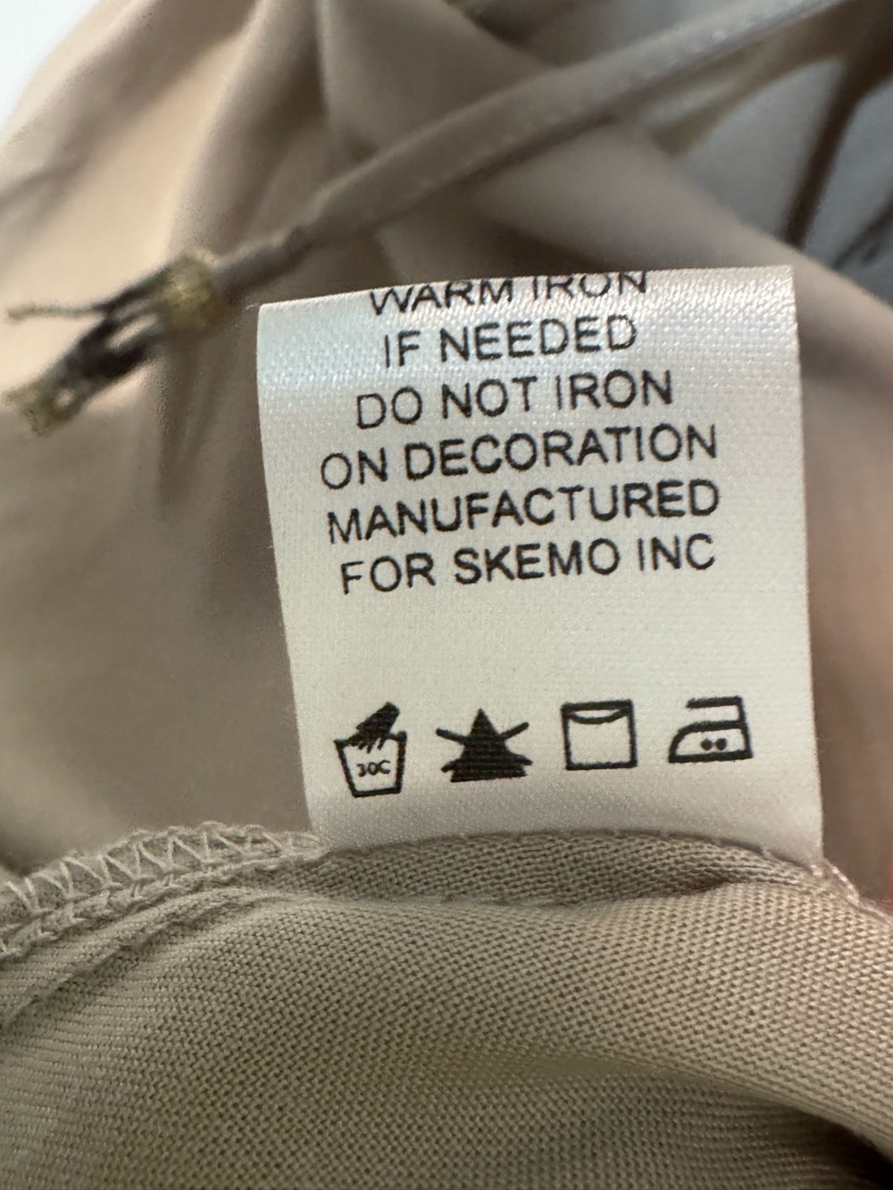 Skemo Taupe Button-Front Drawstring Mini Dress - Picture 9 of 9